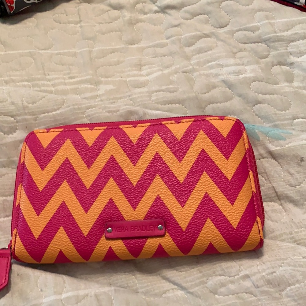 Vera Bradley wallet ziggy zinnia chevron